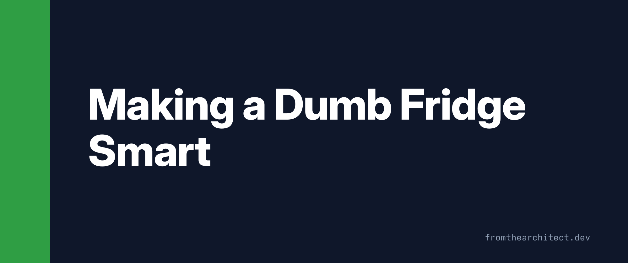 Making a Dumb Fridge Smart